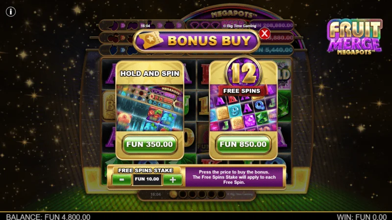 Fruit Merge Megapots - gluggi fyrir Bonus Buy
